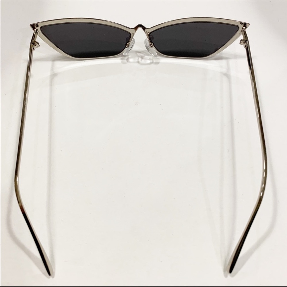 NEW Vintage Slim Cat Eye Sunglasses - Picture 3 of 8